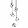 Z-Lite Vertical 5 Light 21" Wide Multi Light Pendant Bronze / Olde Brass