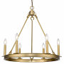 Z-Lite Barclay 6 Light 25" Wide Taper Candle Ring Chandelier Olde Brass