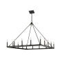 Z-Lite Barclay 16 Light 45" Wide Taper Candle Chandelier Matte Black