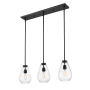 Z-Lite Ayra 3 Light 36" Wide Linear Pendant Matte Black
