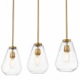 Z-Lite Ayra 3 Light 36" Wide Linear Pendant Olde Brass