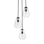 Z-Lite Ayra 3 Light 18" Wide Multi Light Pendant Matte Black