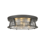 Z-Lite Cape Harbor 4 Light 20" Wide Flush Mount Drum Ceiling Fixture Bronze