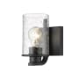 Z-Lite Beckett 7" Tall Bathroom Sconce Matte Black