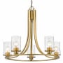 Z-Lite Beckett 5 Light 27" Wide Chandelier Olde Brass