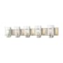 Z-Lite Beckett 5 Light 42" Wide Bathroom Vanity Light Brushed Nickel