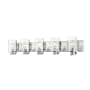 Z-Lite Beckett 5 Light 42" Wide Bathroom Vanity Light Chrome