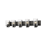 Z-Lite Beckett 5 Light 42" Wide Bathroom Vanity Light Matte Black