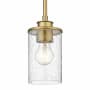 Z-Lite Beckett 5" Wide Mini Pendant Olde Brass