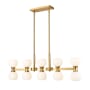 Z-Lite Artemis 10 Light 40" Wide Linear Chandelier Modern Gold