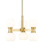 Z-Lite Artemis 6 Light 18" Wide Chandelier Modern Gold