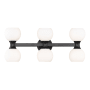 Z-Lite Artemis 6 Light 11" Wide Vanity Light Matte Black