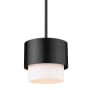 Z-Lite Counterpoint 8" Wide Mini Pendant Matte Black
