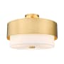 Z-Lite Counterpoint 3 Light 18" Wide Semi-Flush Ceiling Fixture Modern Gold