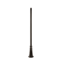 Z-Lite 96" Concrete Mounted Fluted Outdoor Post Oil Rubbed Bronze
