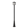 Z-Lite Aspen Single Light 110" Tall Outdoor Post Light with Included Post Black