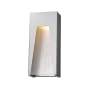 Z-Lite Millenial 18" Tall LED Wall Sconce with Ribbed, Chiseled or Seedy Glass - 3000K Silver / Silver / Seedy Glass