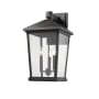 Z-Lite Beacon 22" Tall 3 Light Wall Sconce Black
