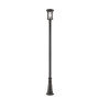 Z-Lite Jordan 112" Tall Outdoor Single Head Post Light with 10" Base Oil Rubbed Bronze