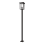 Z-Lite Seoul 3 Light 117" Tall Outdoor Single Head Post Light Oil Rubbed Bronze