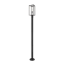 Z-Lite Dunbroch 96" Tall Outdoor Single Head Post Light Black