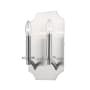 Z-Lite Zander 2 Light 13" Wide Wall Sconce Brushed Nickel