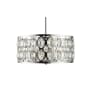 Z-Lite Dealey 5 Light 20" Wide Crystal Pendant Chrome