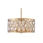 Z-Lite Dealey 5 Light 20" Wide Crystal Pendant Heirloom Brass