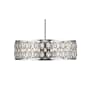 Z-Lite Dealey 8 Light 30" Wide Crystal Drum Chandelier Chrome