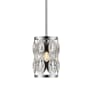 Z-Lite Dealey 7" Wide Crystal Mini Pendant Chrome