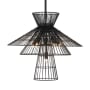 Z-Lite Alito 6 Light 25" Wide Cage Pendant Matte Black