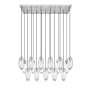 Z-Lite Arden 17 Light 42" Wide Suspension Linear Pendant Brushed Nickel