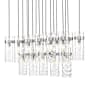 Z-Lite Fontaine 17 Light 44" Wide Linear Chandelier Brushed Nickel