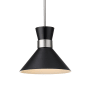 Z-Lite Soriano 13" Wide Pendant Matte Black / Brushed Nickel