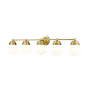 Z-Lite Vaughn 5 Light 41" Wide Vanity Light Luxe Gold
