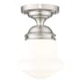 Z-Lite Vaughn 11" Wide Flush Mount Ceiling Fixture Brushed Nickel
