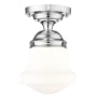 Z-Lite Vaughn 11" Wide Flush Mount Ceiling Fixture Chrome