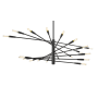 Z-Lite Ascension 20 Light 48" Wide Abstract Chandelier Matte Black