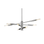 Z-Lite Ascension 8 Light 16" Wide Abstract Chandelier Chrome