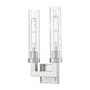 Z-Lite Beau 2 Light 17" Tall Bathroom Sconce Brushed Nickel