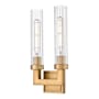 Z-Lite Beau 2 Light 17" Tall Bathroom Sconce Rubbed Brass