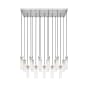 Z-Lite Beau 17 Light 42" Wide Suspension Linear Pendant Brushed Nickel