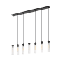Z-Lite Beau 7 Light 54" Wide Suspension Linear Pendant Matte Black