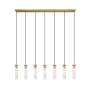 Z-Lite Beau 7 Light 54" Wide Suspension Linear Pendant Rubbed Brass