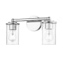 Z-Lite Thayer 2 Light 16" Wide Vanity Light Chrome