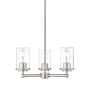 Z-Lite Thayer 3 Light 19" Wide Chandelier Brushed Nickel