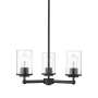 Z-Lite Thayer 3 Light 19" Wide Chandelier Matte Black