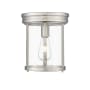 Z-Lite Thayer 10" Wide Flush Mount Ceiling Fixture Brushed Nickel