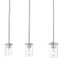 Z-Lite Thayer 3 Light 34" Wide Linear Pendant Brushed Nickel