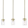 Z-Lite Thayer 3 Light 34" Wide Linear Pendant Luxe Gold